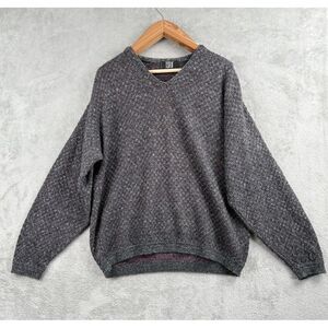 TSR‎ USA Knit Crewneck Sweater Mens Large 90s Retro Oversized Chunky Grandpa